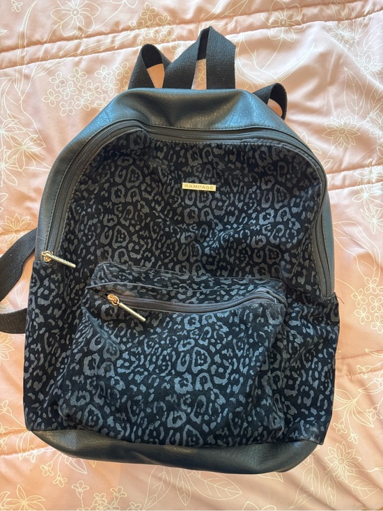 Rampage Handbags - Rampage Black Velvet Leopard Print
Fashion Backpack Goth Y2K. (EUC)
